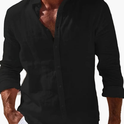 Herren Freizeithemd mit Knopfleiste – Lässiger Stil für Strand und Alltag