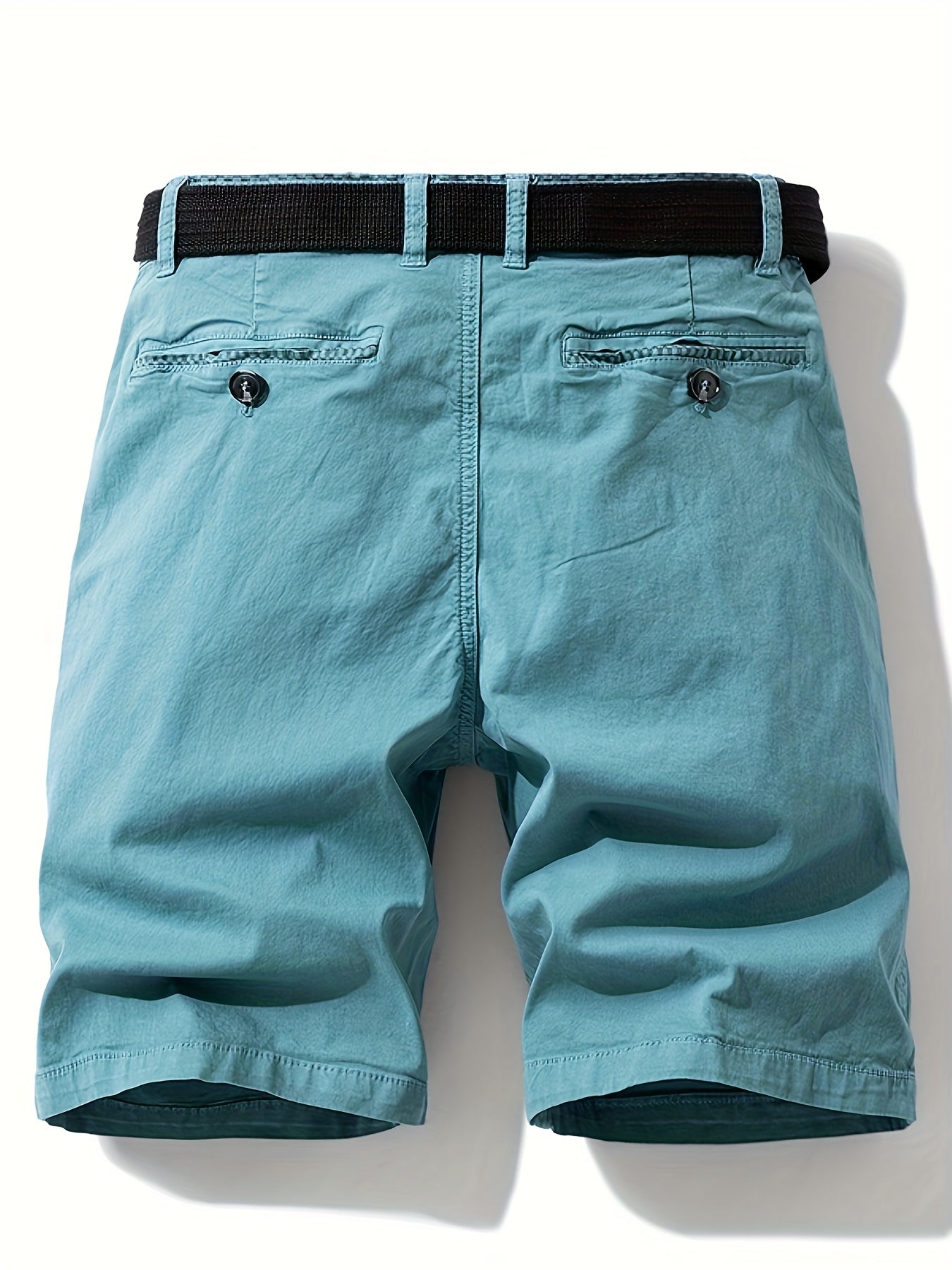 Herr Casual Shorts med bälte – sommarbermuda för fritid och semester