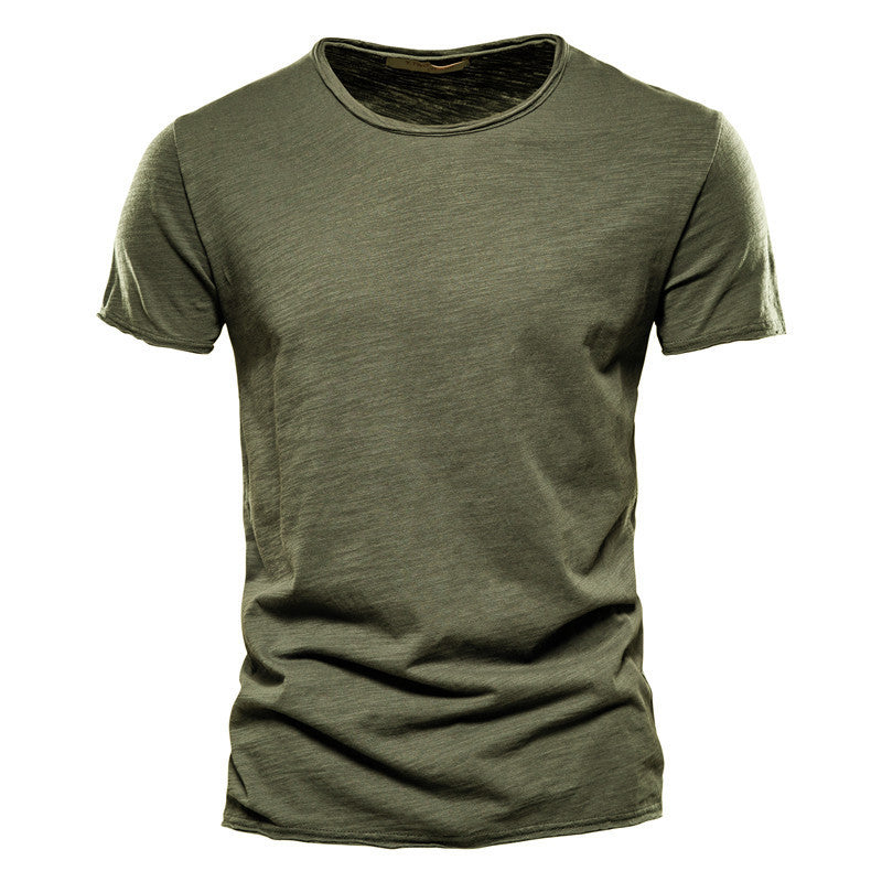 Herren Basic T-Shirt Slim Fit – Freizeit & Alltag, Kurzarm, Rundhals