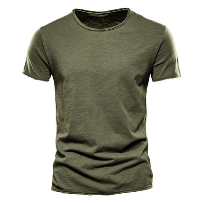 Herren Basic T-Shirt Slim Fit – Freizeit & Alltag, Kurzarm, Rundhals