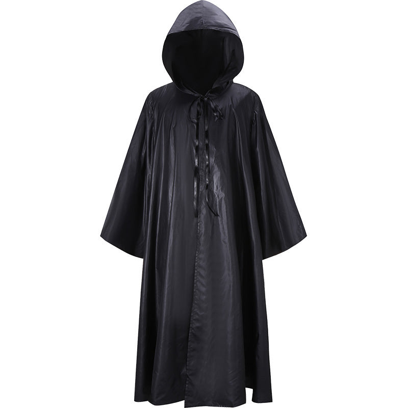 Cape à capuche unisexe Halloween – Cape de costume mystique pour nuits et fêtes effrayantes