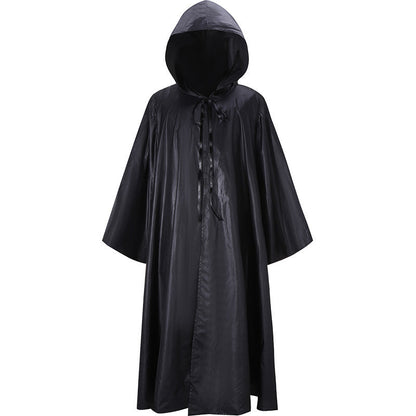 Cape à capuche unisexe Halloween – Cape de costume mystique pour nuits et fêtes effrayantes