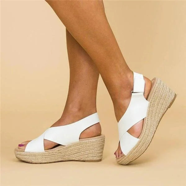 Damen Keilabsatz Sommerschuhe – Orthopädische Komfort Sandalen für Alltag und Freizeit