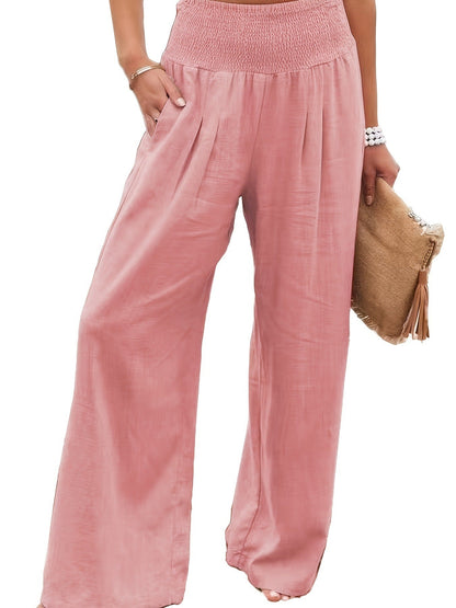 Damen Weitgeschnittene Sommerhose mit Hohem Bund – Relaxed Fit für Freizeit & Urlaub