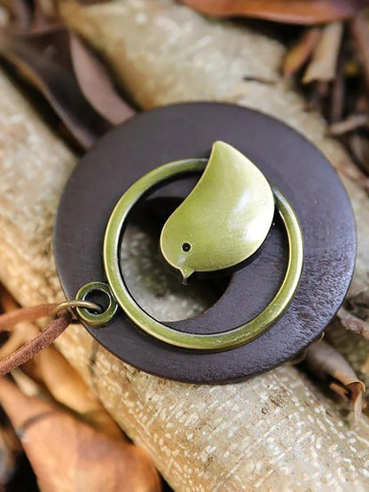 Collana retrò unisex con ciondolo a forma di uccello per festa e tutti i giorni