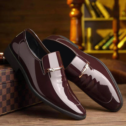 Mocassini eleganti da uomo – Scarpe lucide da abito per ufficio e occasioni formali