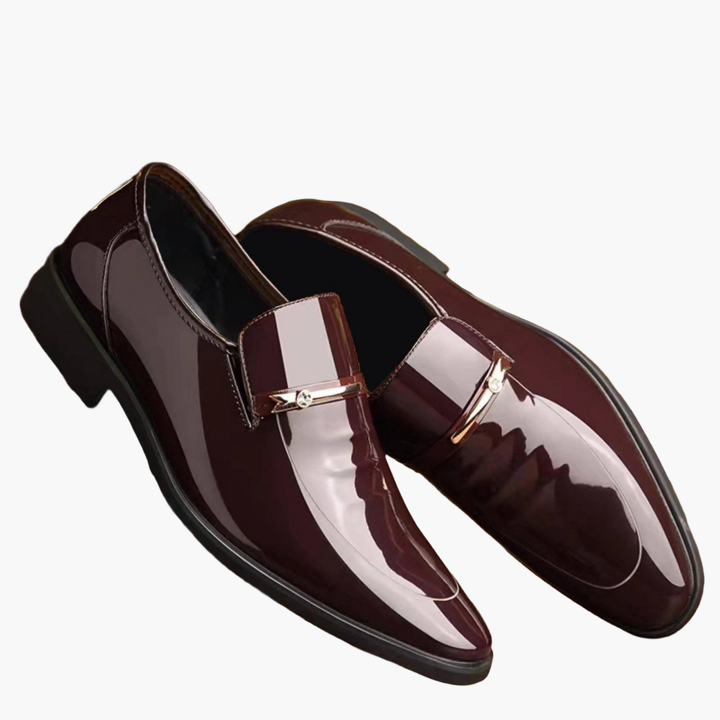 Mocassini eleganti da uomo – Scarpe lucide da abito per ufficio e occasioni formali