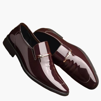 Mocassini eleganti da uomo – Scarpe lucide da abito per ufficio e occasioni formali