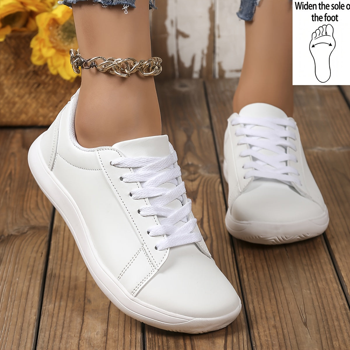 Damen Sneaker Freizeit Klassisch Bequem Alltagsmode