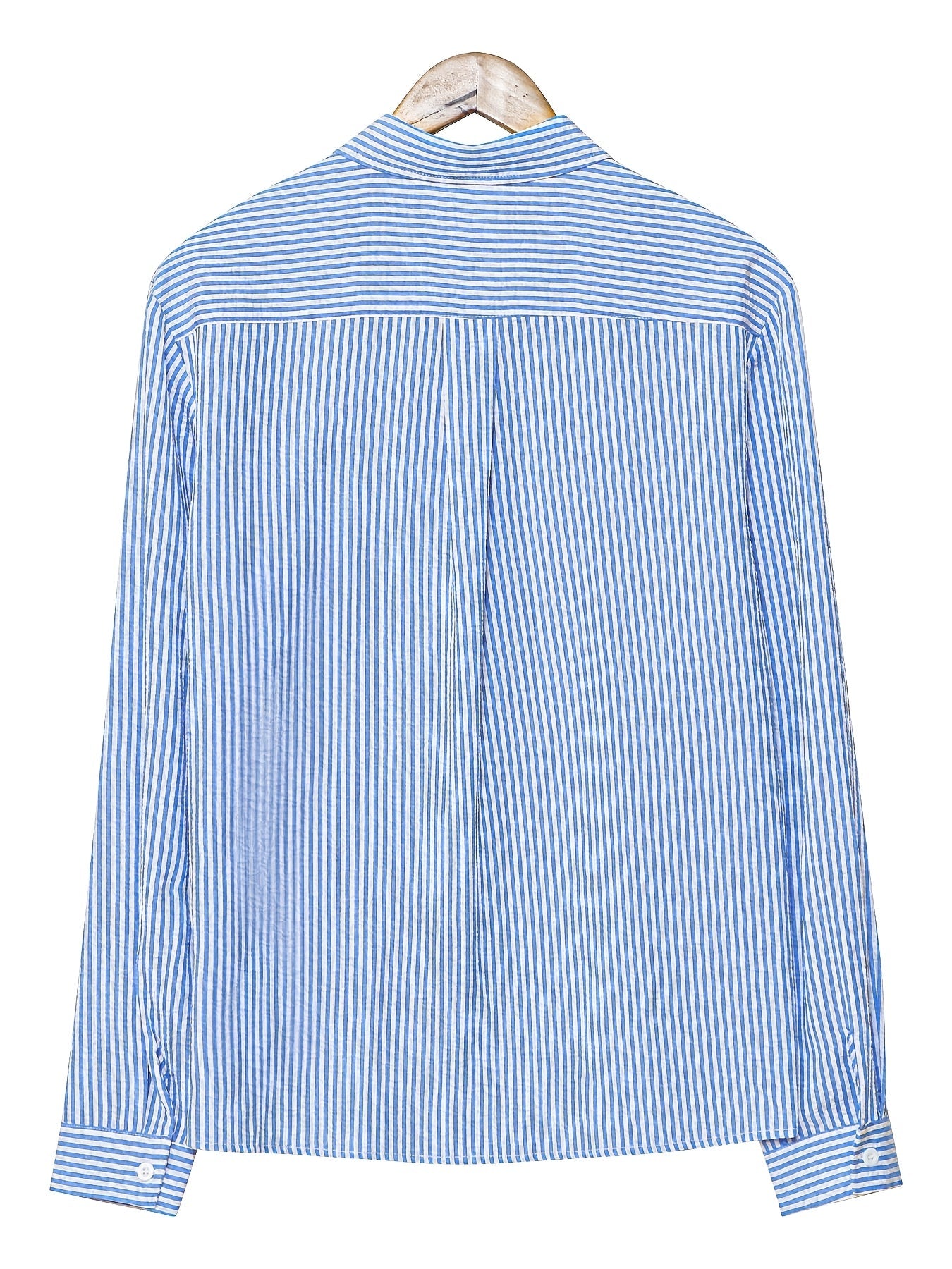 Camicia uomo business casual a righe – Camicia classica a maniche lunghe per ufficio e spiaggia