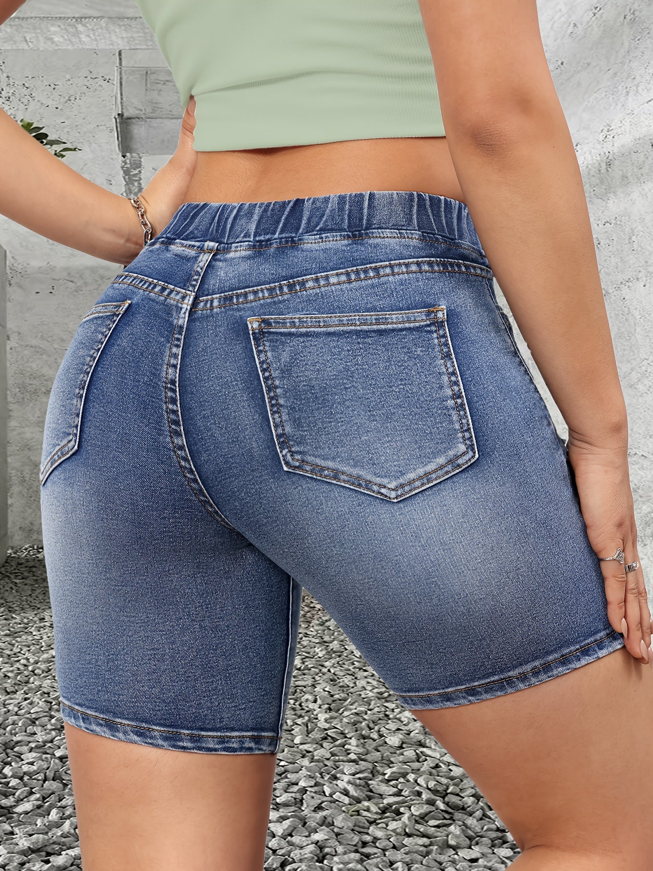 Dames bermuda shorts in destroyed-look met trekkoord – vrijetijdskleding voor lente & zomer
