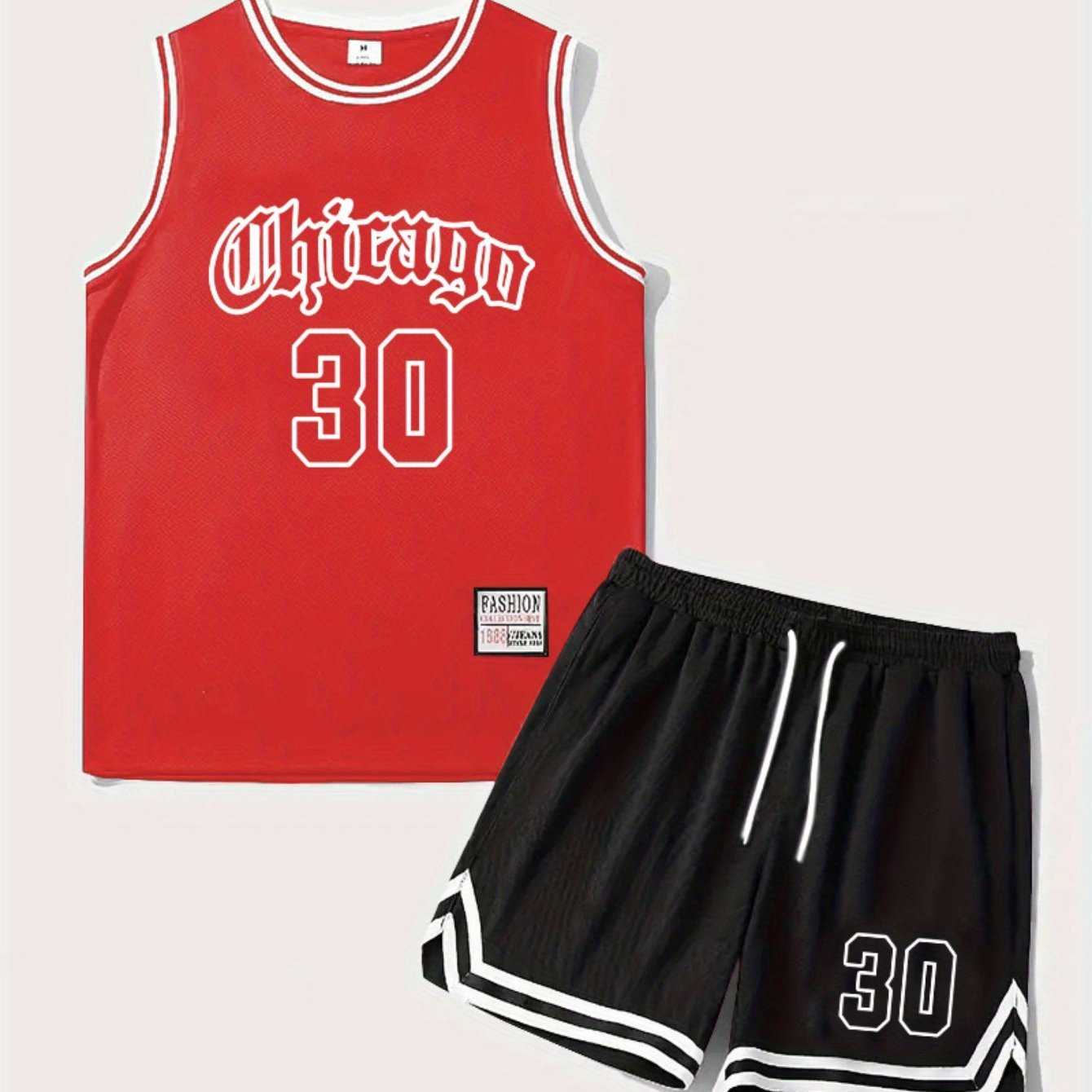 Herrarnas baskettröjset Chicago 30 – sportigt linne och shorts för träning och fritid