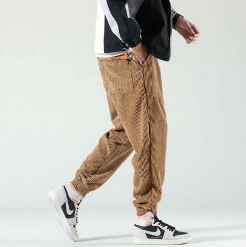 Tim – Heren corduroy broek met enkellastiek
