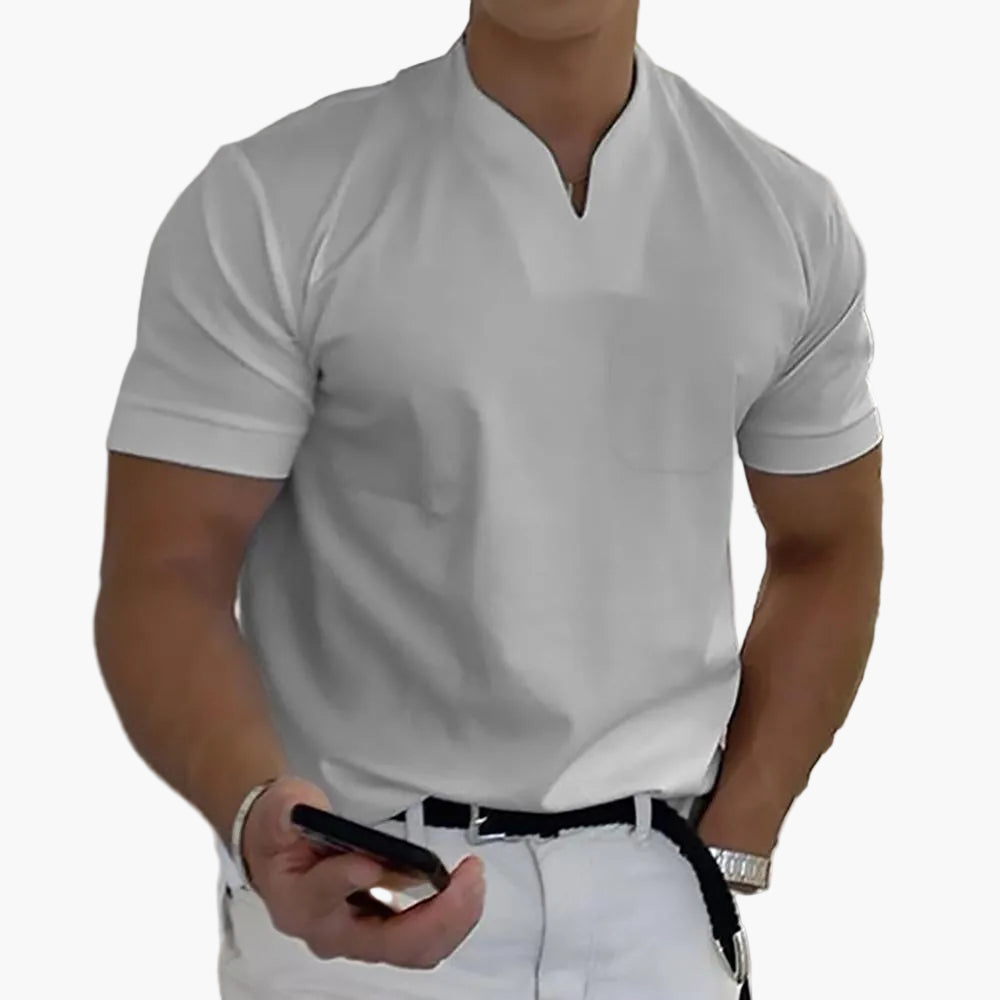 Herre polo-shirt moderne design – Elegant fritids- og business-look