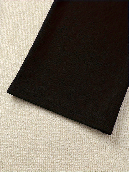 Blouse élégante femme à épaules dénudées & pantalon en tissu taille haute – Parfait pour le bureau et le quotidien