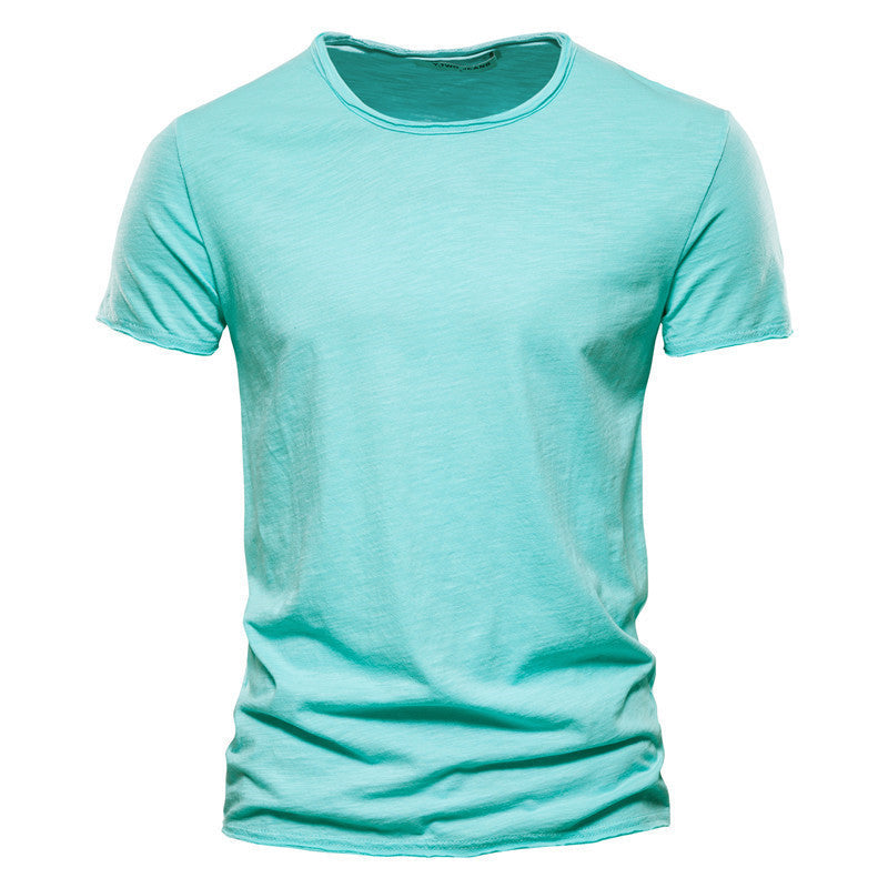 Herren Basic T-Shirt Slim Fit – Freizeit & Alltag, Kurzarm, Rundhals