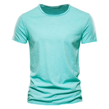 Herren Basic T-Shirt Slim Fit – Freizeit & Alltag, Kurzarm, Rundhals