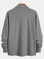 Bryce | Overshirt met lange mouwen, zakken en knopen voor heren