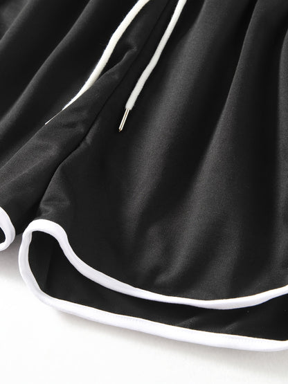 Pantalones cortos deportivos para mujer con cordón – Pantalones cómodos para fitness y tiempo libre para el verano