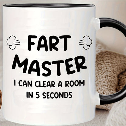 Lustige Herren Kaffeetasse – Fart Master Spruch – Geschenk für Männer mit Humor
