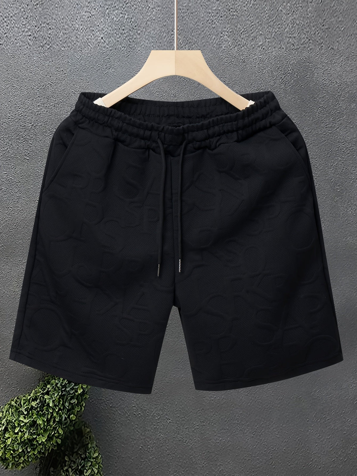 Herren Freizeitshorts mit Strukturmuster – Modernes Design für Alltag & Sport