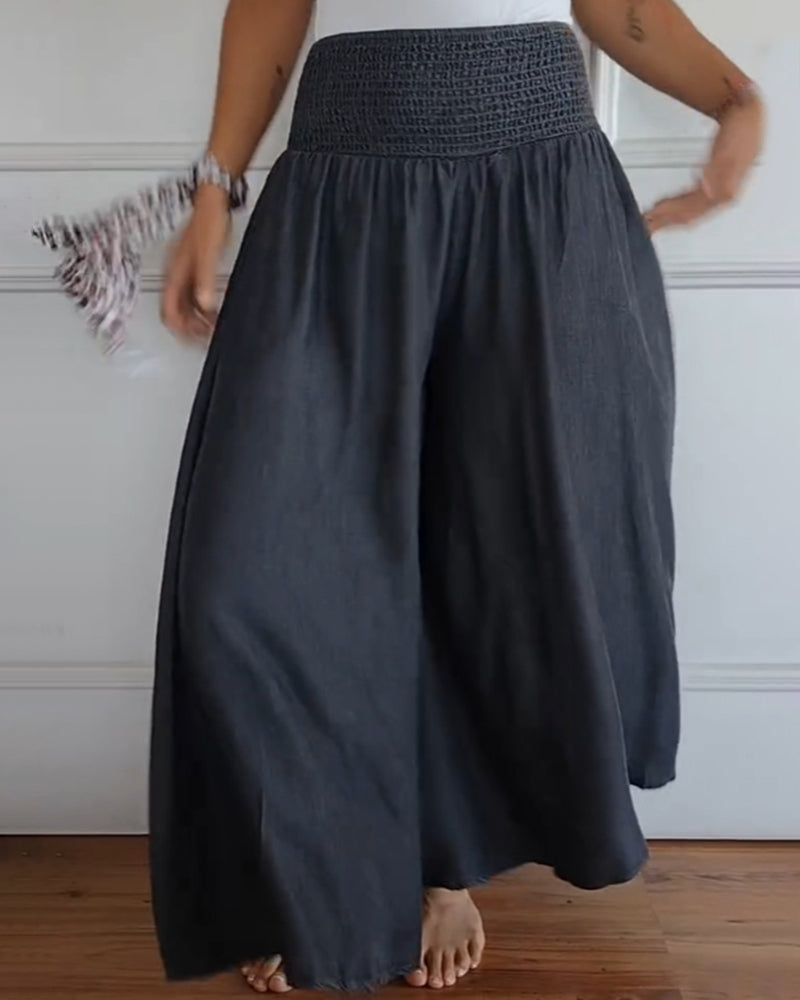 Dams vida high waist fritidsbyxor – Elegant komfort för vardag & semester