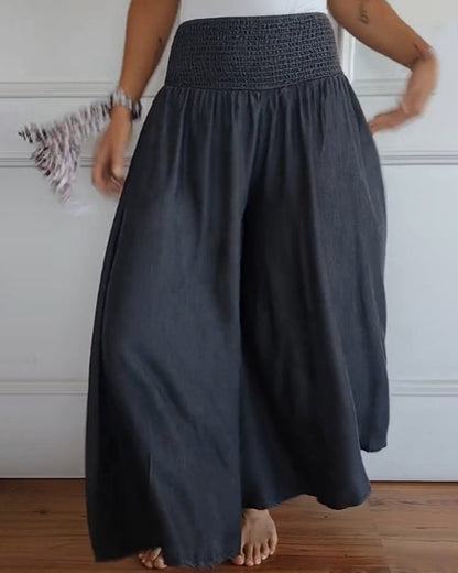Dams vida high waist fritidsbyxor – Elegant komfort för vardag & semester