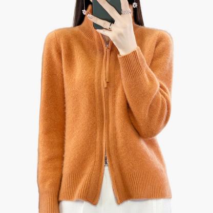 Cardigan con Cerniera da Donna – Cardigan alla Moda per Quotidiano, Ufficio e Tempo Libero