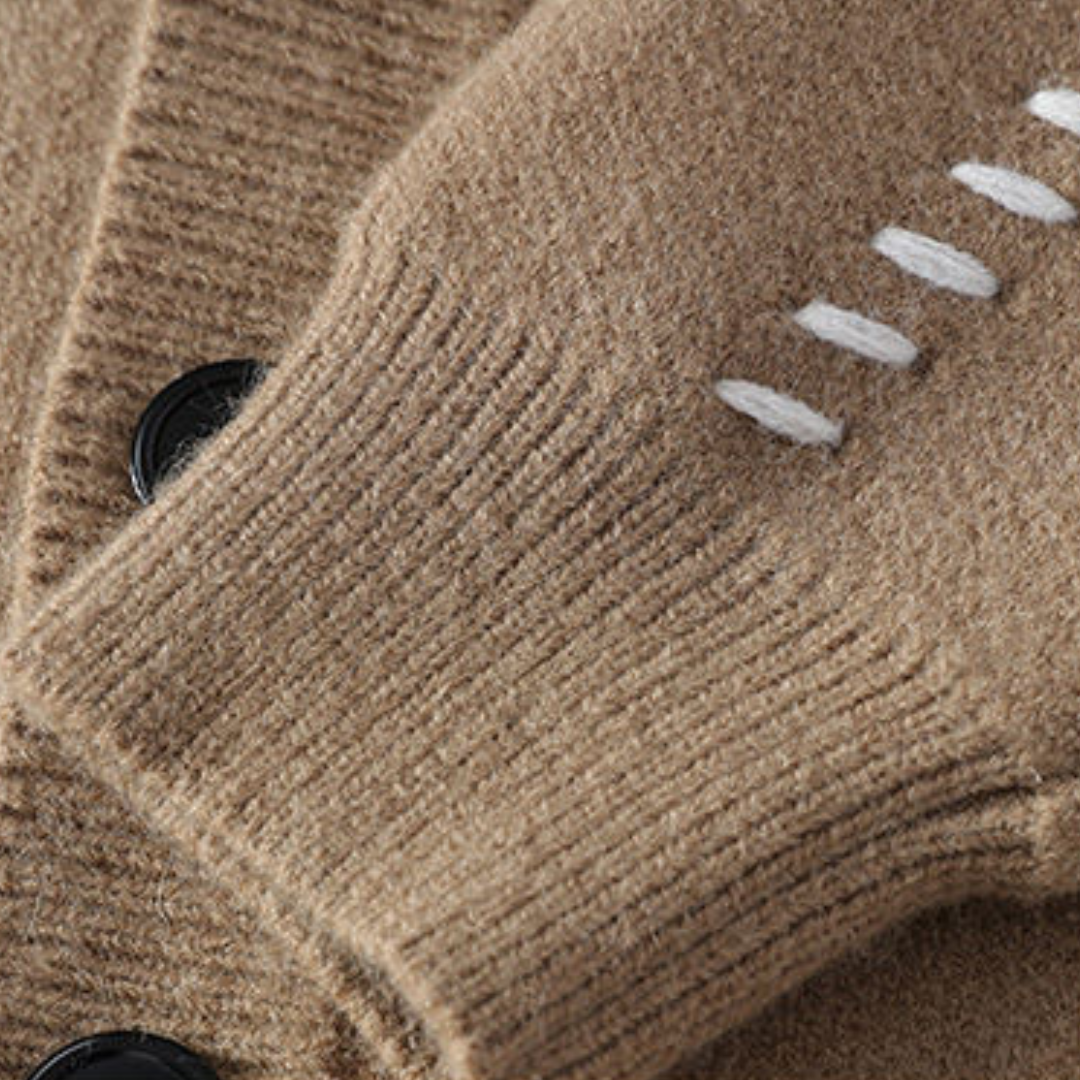 Cardigan da uomo in maglia con abbottonatura – Stile casual moderno e comfort