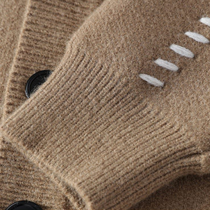 Cardigan da uomo in maglia con abbottonatura – Stile casual moderno e comfort