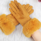Winterhandschoenen met imitatiebont