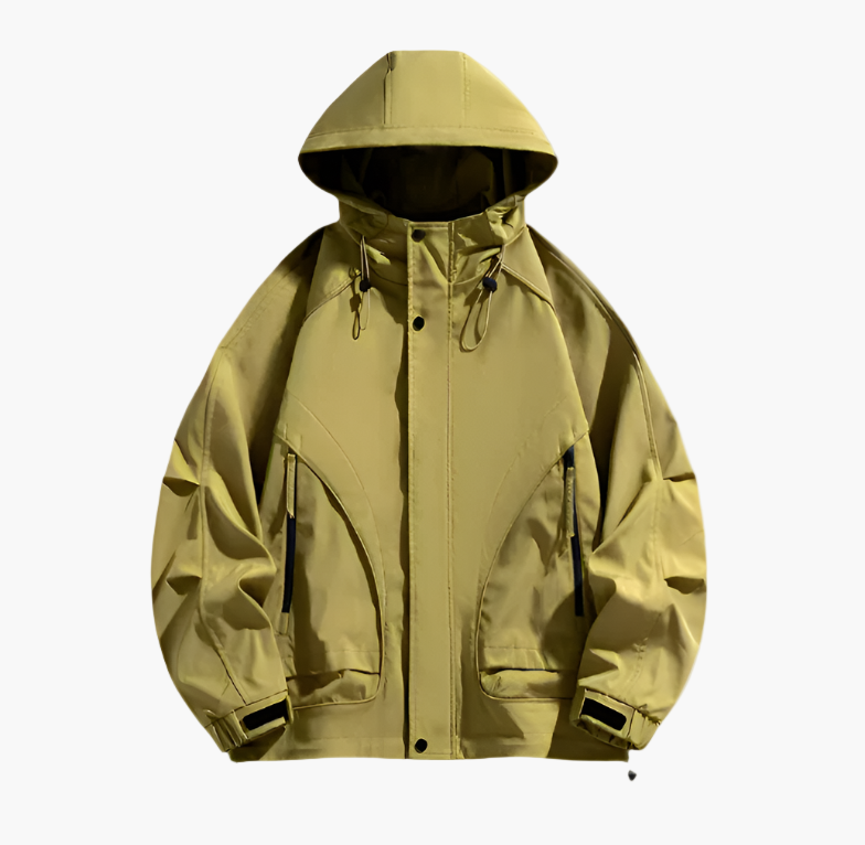 Chaqueta cortavientos outdoor para hombre – Impermeable, cortaviento, transpirable, todoterreno para ocio y aventura