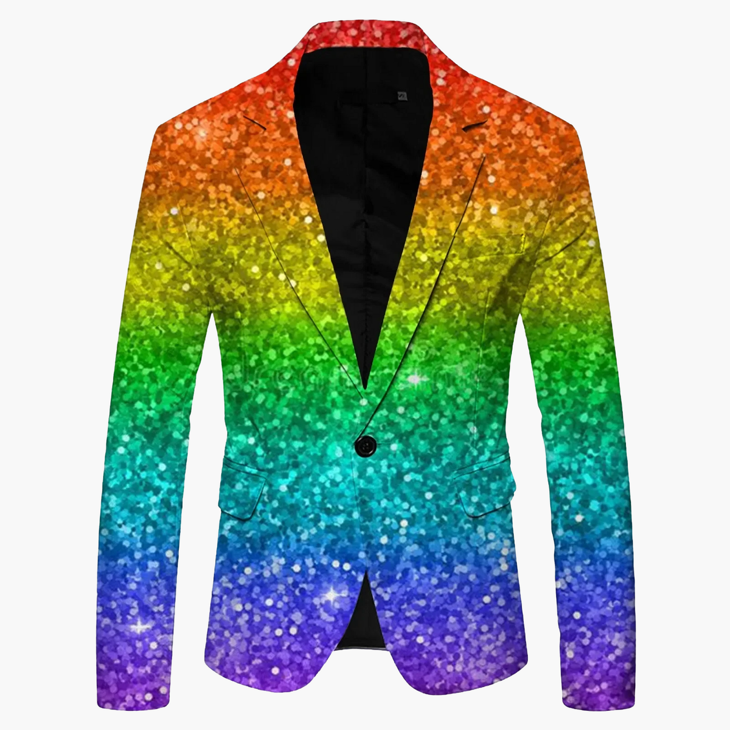 Blazer slim fit moderno monopetto da uomo con un bottone per business e tempo libero
