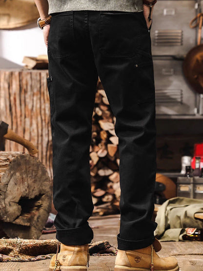 Herren Utility Workwear Hose – Robuster Straight-Leg Style für Outdoor & Freizeit