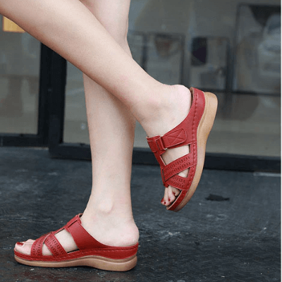 Sandali Donna Confortevoli con Zeppa e Design Slip-On – Perfetti per Quotidiano e Tempo Libero