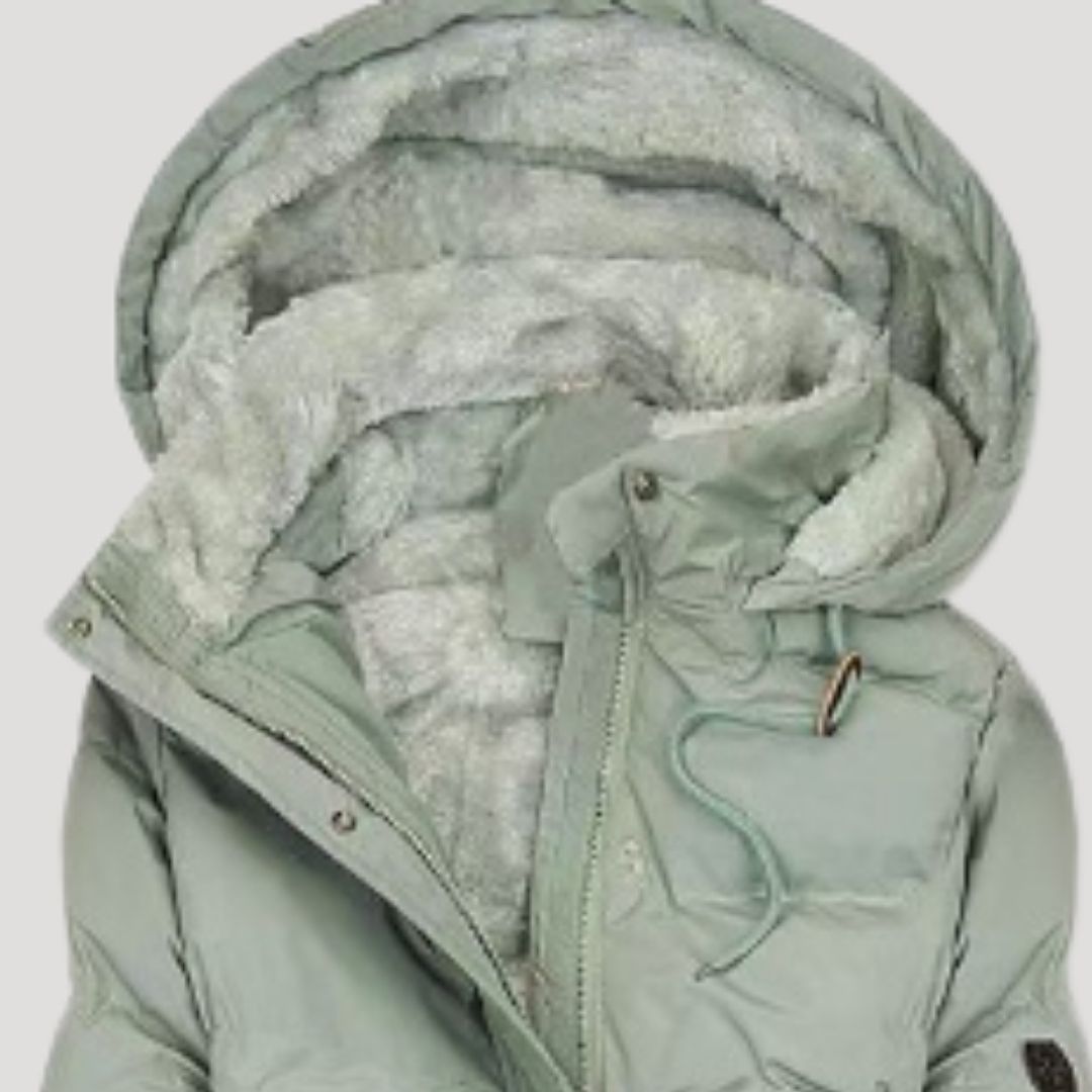 Abrigo largo de invierno para mujer con capucha – Chaqueta para exteriores y uso diario