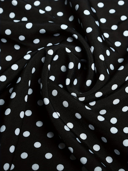 Damen Polka Dot Bluse Elegant für Alltag und Büro Plus Size
