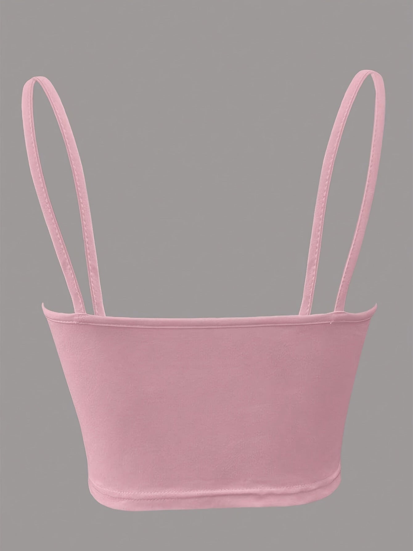 Top court femme avec nœud à l'avant et découpe – Top à bretelles spaghetti tendance pour le quotidien et les sorties
