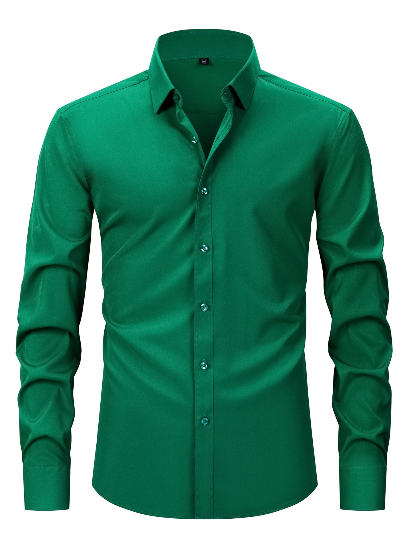 Chemise décontractée business homme coupe slim – Chemise élégante à manches longues pour le quotidien et le bureau