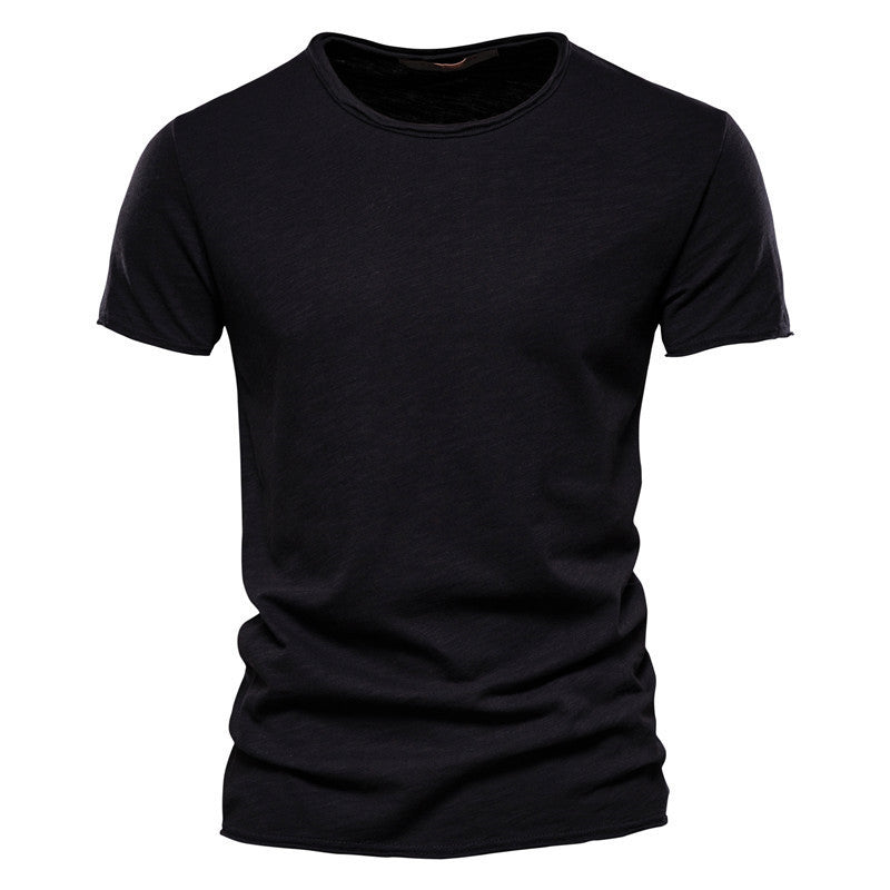 Herren Basic T-Shirt Slim Fit – Freizeit & Alltag, Kurzarm, Rundhals