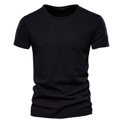 Herren Basic T-Shirt Slim Fit – Freizeit & Alltag, Kurzarm, Rundhals