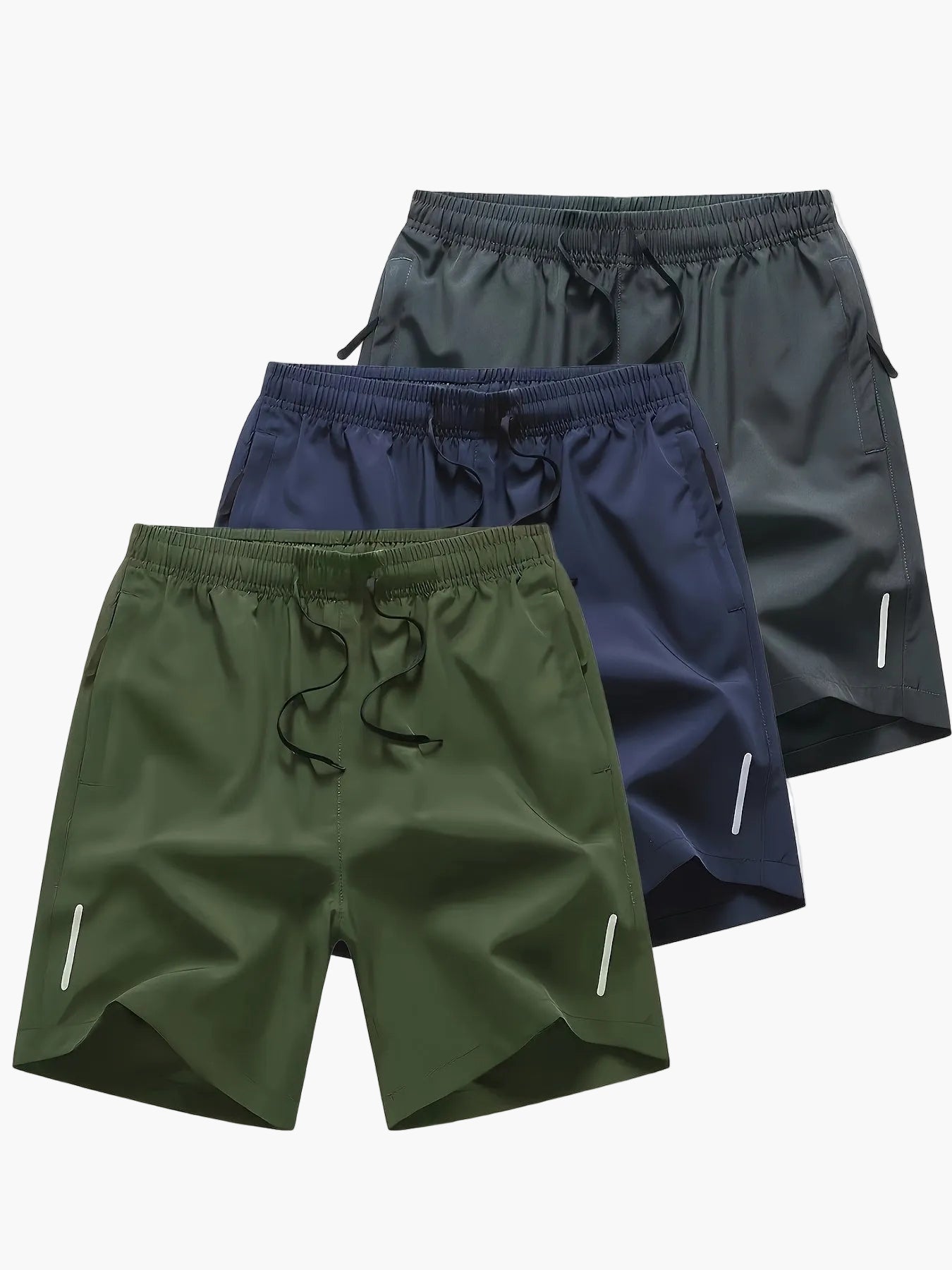 Herr Sport- och fritidsshorts Regular Fit, snabbtorkande, avslappnad
