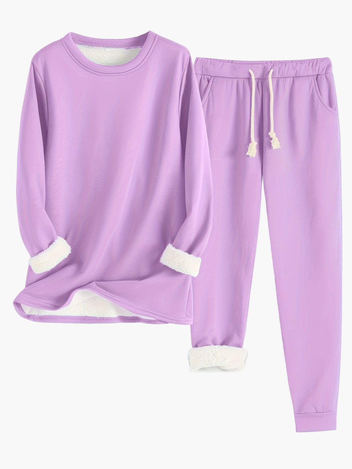 Damen Kuschelige Lounge Set Zweiteilig – Bequemer Hausanzug für Freizeit & Entspannung