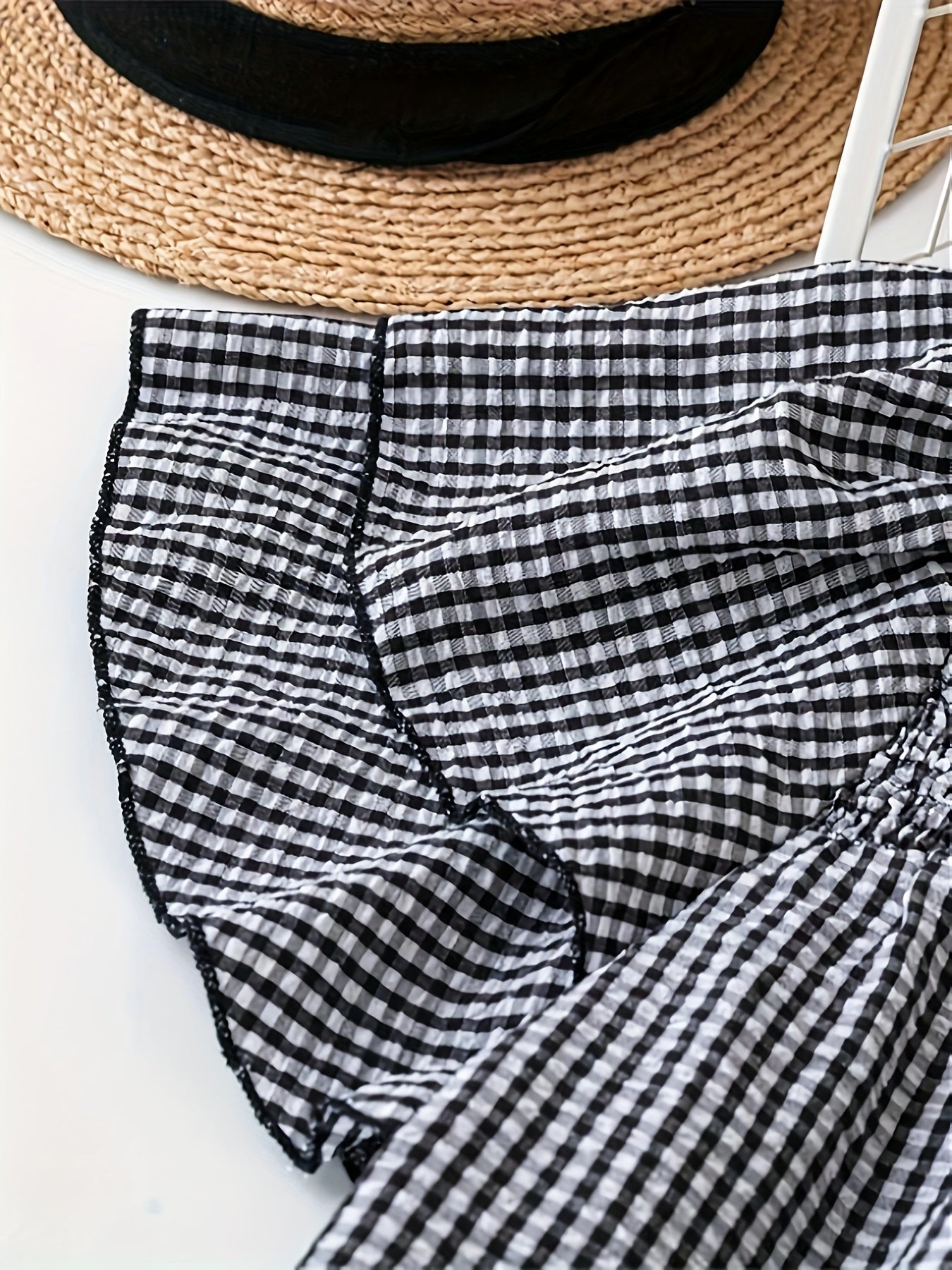 Damska bluzka elegancka w kropki z marszczeniem, krótki rękaw, letnia moda casualowa