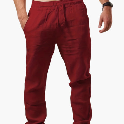 Pantalón casual para hombre con pierna recta – Pantalón de verano para uso diario y deporte
