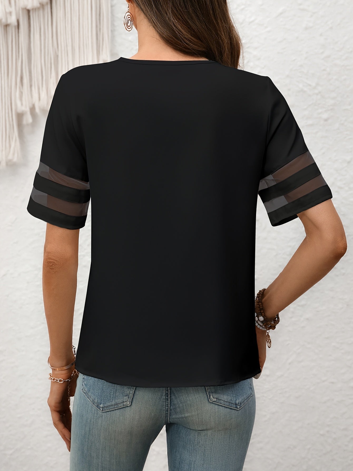 Damesblouse met bloemenpatroon en asymmetrische halslijn – Elegante vrijetijdslook voor de zomer