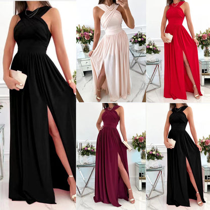 Natalie – Robe d'été sans manches avec lien au cou