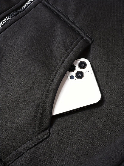 Unisex Kapuzenpullover Balaclava-Design & Jogginghose Trainingsanzug mit Spinnen-Logo