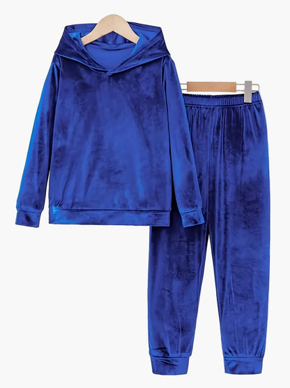 Conjunto de casa casual para mujer con sudadera con capucha y pantalón de jogging – Conjunto cómodo de lounge y entrenamiento
