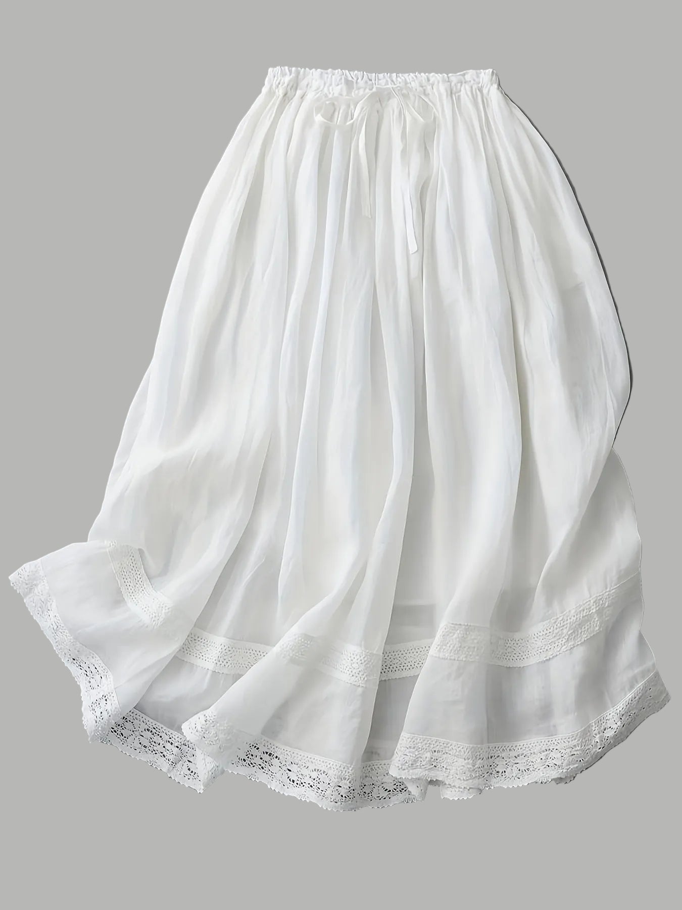 Enagua vintage de mujer con encaje – Elegante petticoat de línea A para el día a día y ocasiones especiales